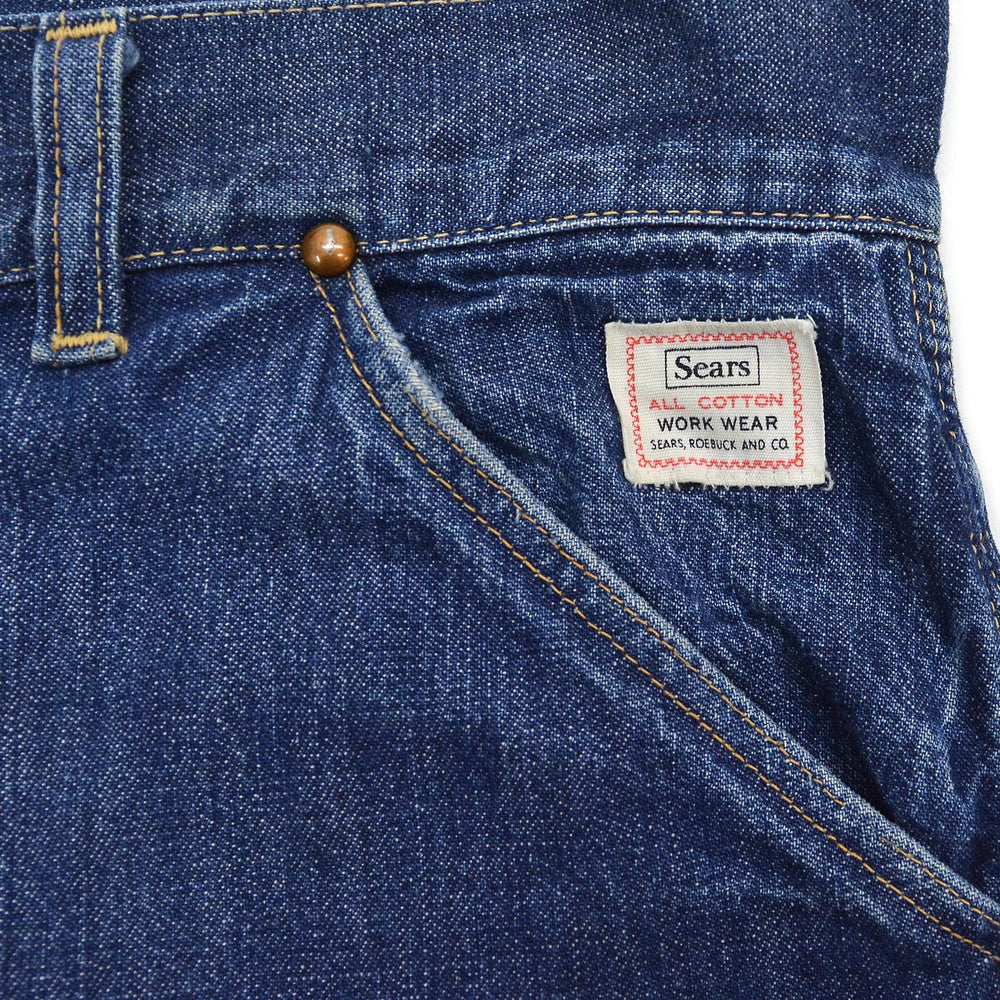 1960's SEARS DENIM PAINTER PANTS...W32/L29