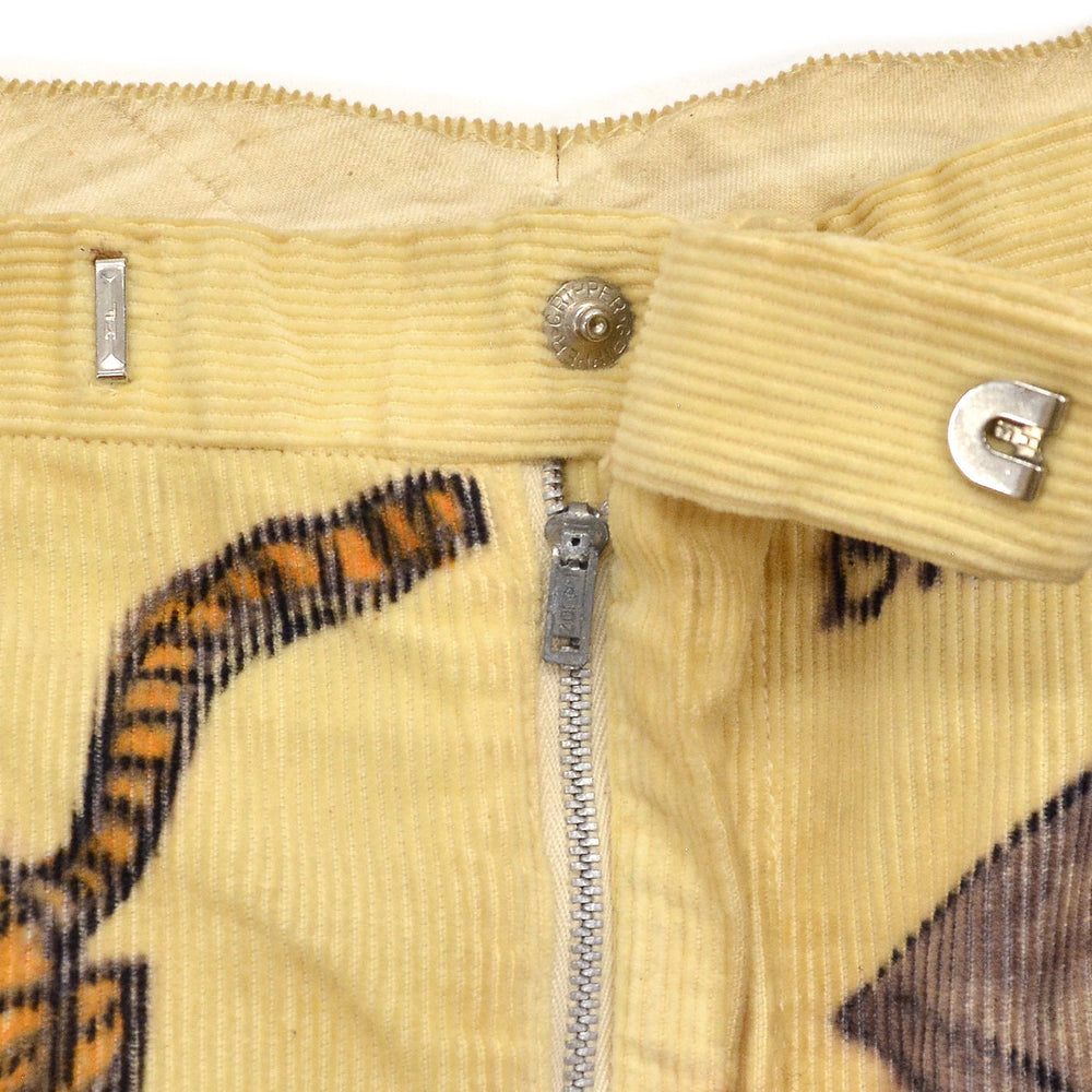 1960's SENIOR CORDS HAND DRAWN '1964 PANTS / AMAZING DRAWING... W32/L30