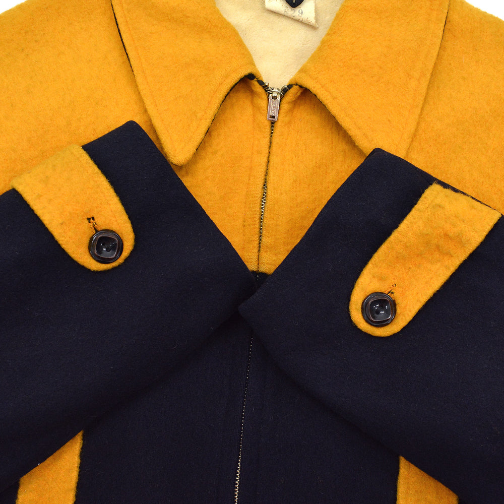 1930's NORTH COUNTRY TWO-TONE WOOL JACKET / EXTREMELY RARE...