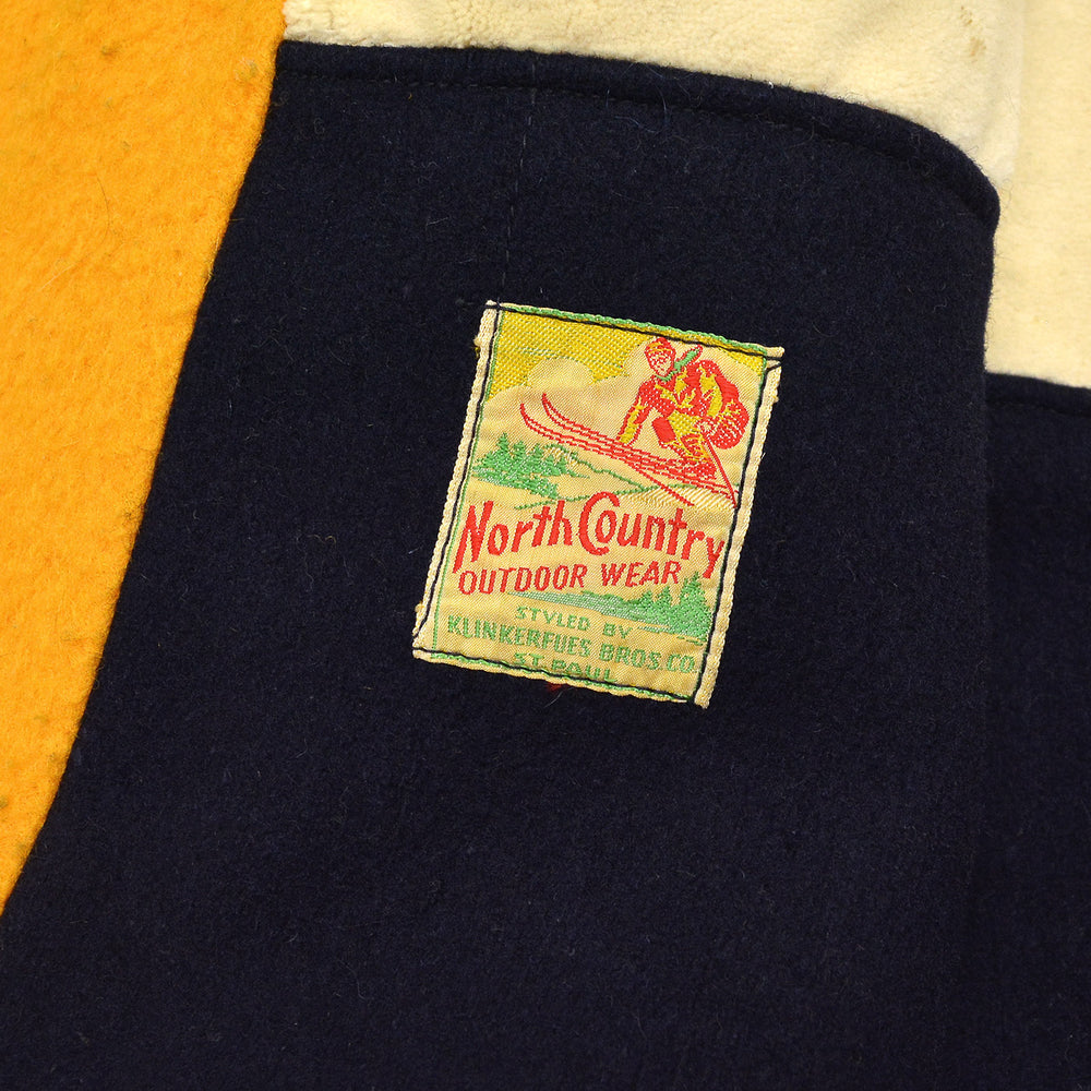 1930's NORTH COUNTRY TWO-TONE WOOL JACKET / EXTREMELY RARE...