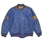 1950's SPARLINGS BLUE LEATHER VARSITY JACKET / RARE ...