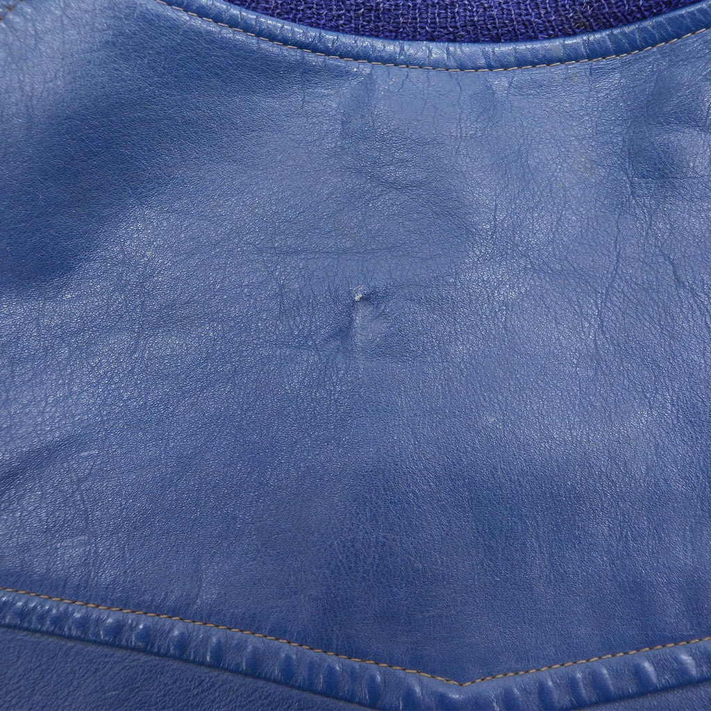 1950's SPARLINGS BLUE LEATHER VARSITY JACKET / RARE ...