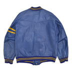 1950's SPARLINGS BLUE LEATHER VARSITY JACKET / RARE ...