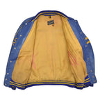 1950's SPARLINGS BLUE LEATHER VARSITY JACKET / RARE ...