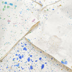 ~1960s UNKNOWN PAINT SPLATTERED WORK S/S JACKET ... M