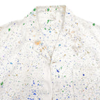 ~1960s UNKNOWN PAINT SPLATTERED WORK S/S JACKET ... M