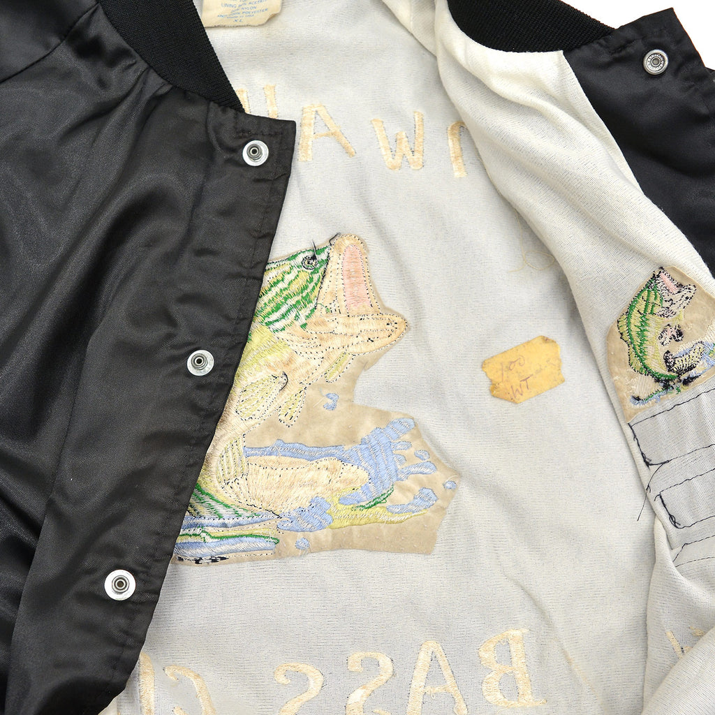 1980's SPORTSMASTER BASS FISHING CLUB NYLON JACKET ... XL