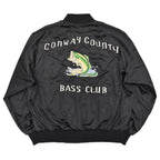 1980's SPORTSMASTER BASS FISHING CLUB NYLON JACKET ... XL