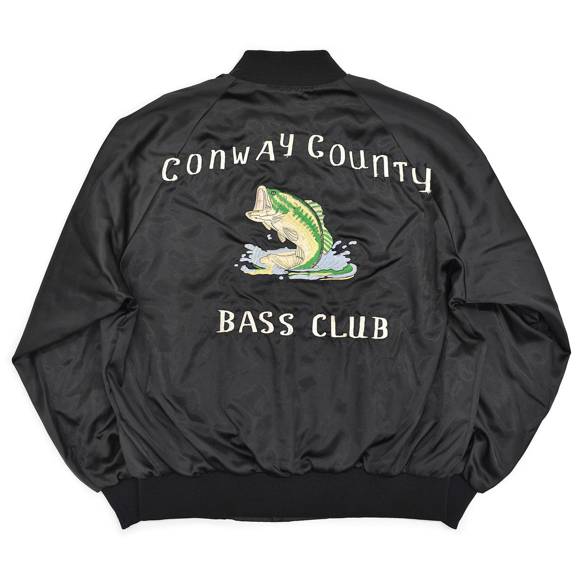 1980's SPORTSMASTER BASS FISHING CLUB NYLON JACKET ... XL