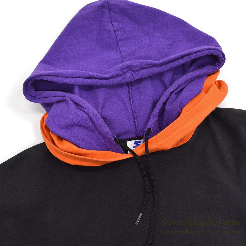 1990's STARTER THREE-TONE L/S HOODIE...XL