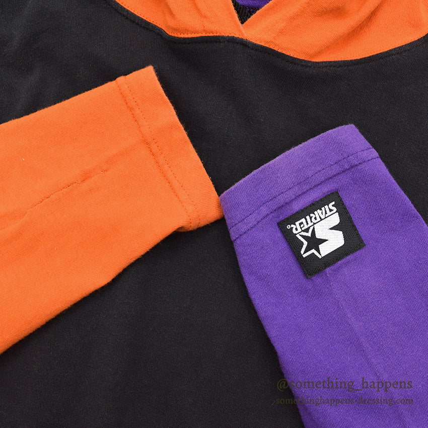 1990's STARTER THREE-TONE L/S HOODIE...XL