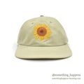1990's DEADSTOCK STUDIO Q SUN FLOWER ART EMBROIDERED CAP / RARE...