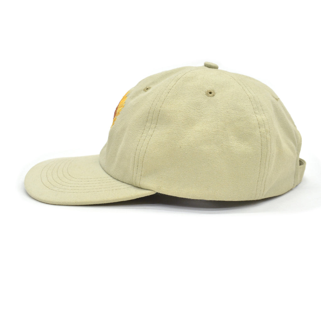 1990's DEADSTOCK STUDIO Q SUN FLOWER ART EMBROIDERED CAP / RARE...
