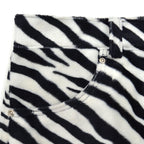 ~2000s STUDIO XTC ZEBRA PATTERN RAYON FACE PANTS ... M