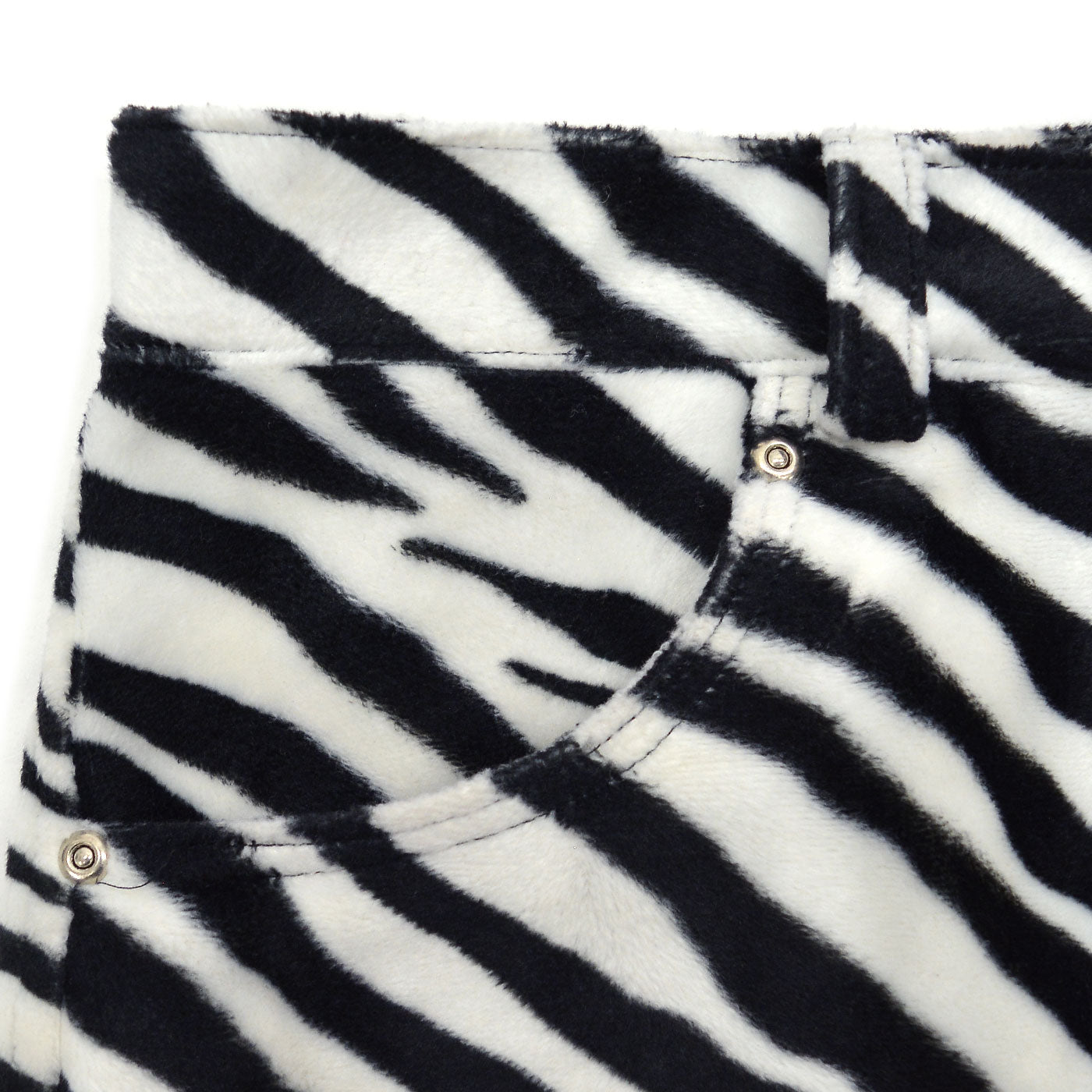 ~2000s STUDIO XTC ZEBRA PATTERN RAYON FACE PANTS ... M