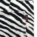 ~2000s STUDIO XTC ZEBRA PATTERN RAYON FACE PANTS ... M
