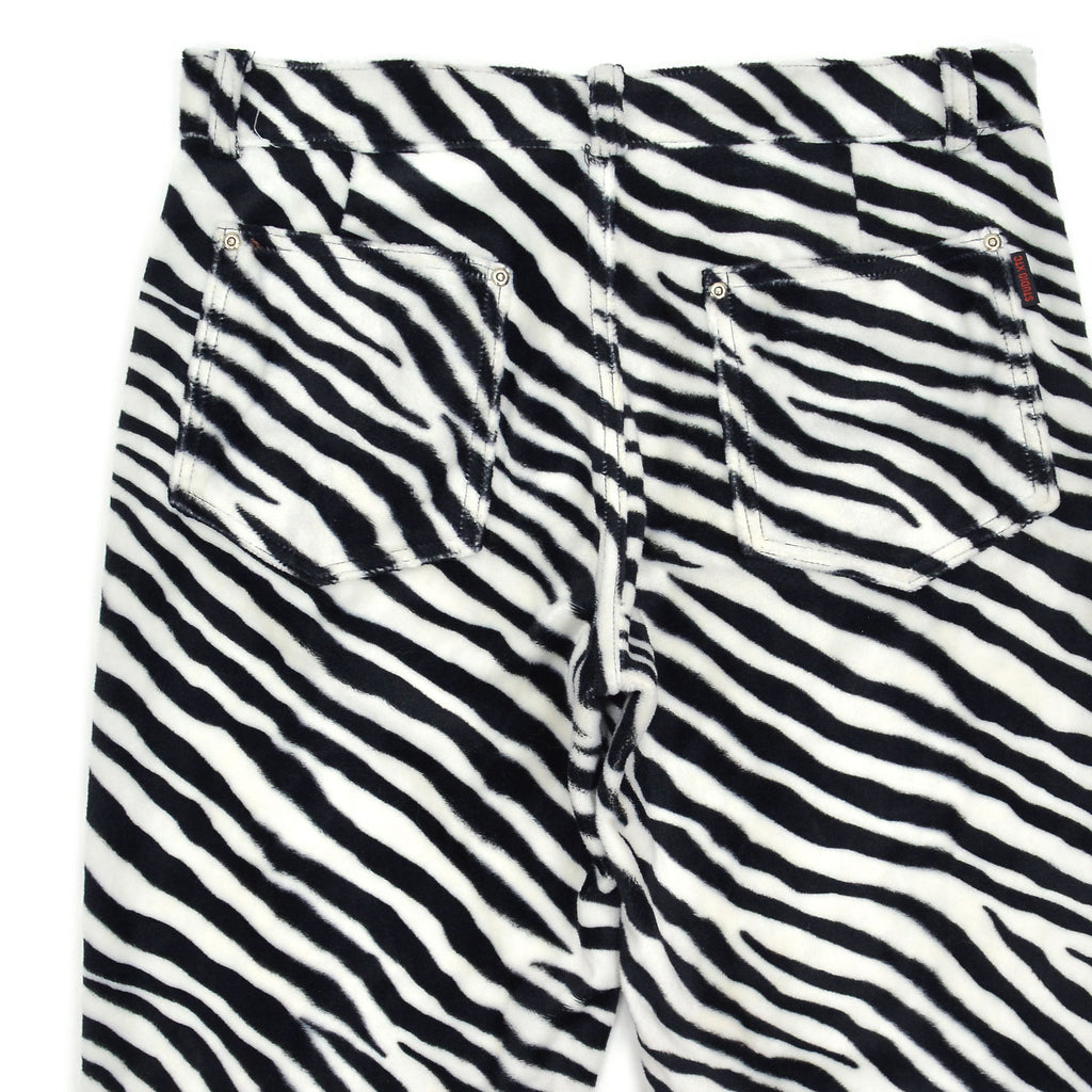 ~2000s STUDIO XTC ZEBRA PATTERN RAYON FACE PANTS ... M