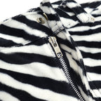 ~2000s STUDIO XTC ZEBRA PATTERN RAYON FACE PANTS ... M