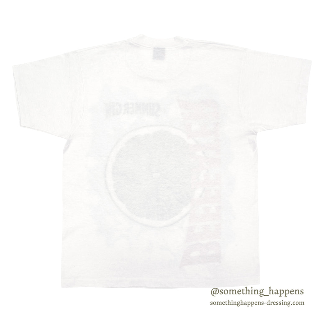 1990's SCREEN STARS BEST BEEFEATER SUMMER GIN PROMO T-SHIRT / WHITE ... XL