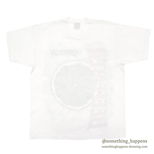 1990s SCREEN STARS BEST BEEFEATER SUMMER GIN PROMO T-SHIRT / WHITE ... XL