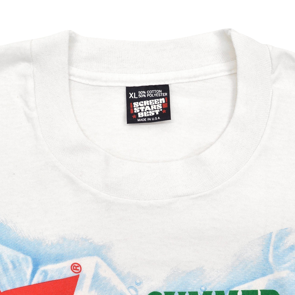 1990's SCREEN STARS BEST BEEFEATER SUMMER GIN PROMO T-SHIRT / WHITE ... XL