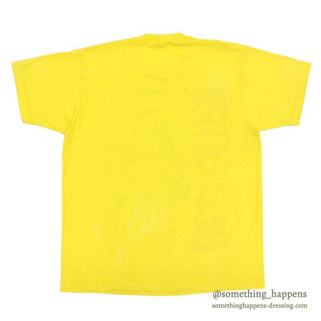1990's SCREEN STARS BEST BEEFEATER SUMMER GIN PROMO T-SHIRT / YELLOW ... XL