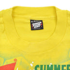 1990's SCREEN STARS BEST BEEFEATER SUMMER GIN PROMO T-SHIRT / YELLOW ... XL