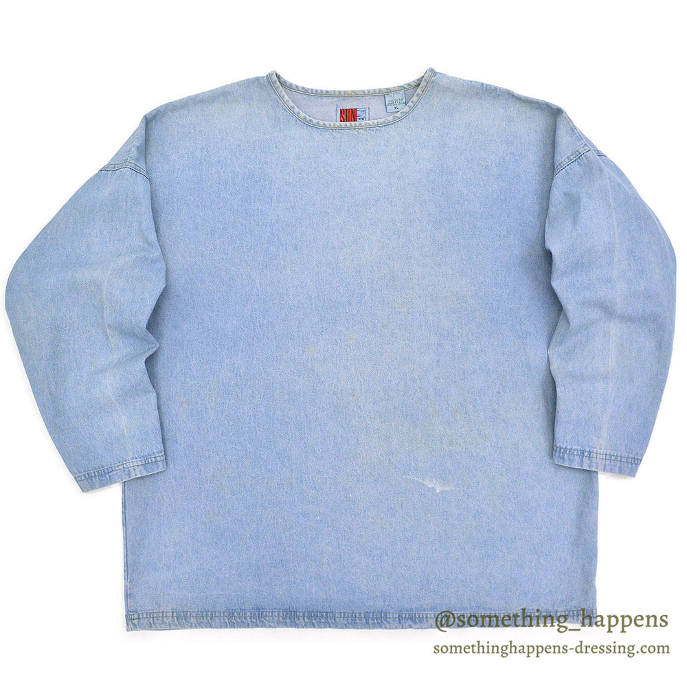 1990's SUNBELT DENIM PULLOVER SHIRT... XL