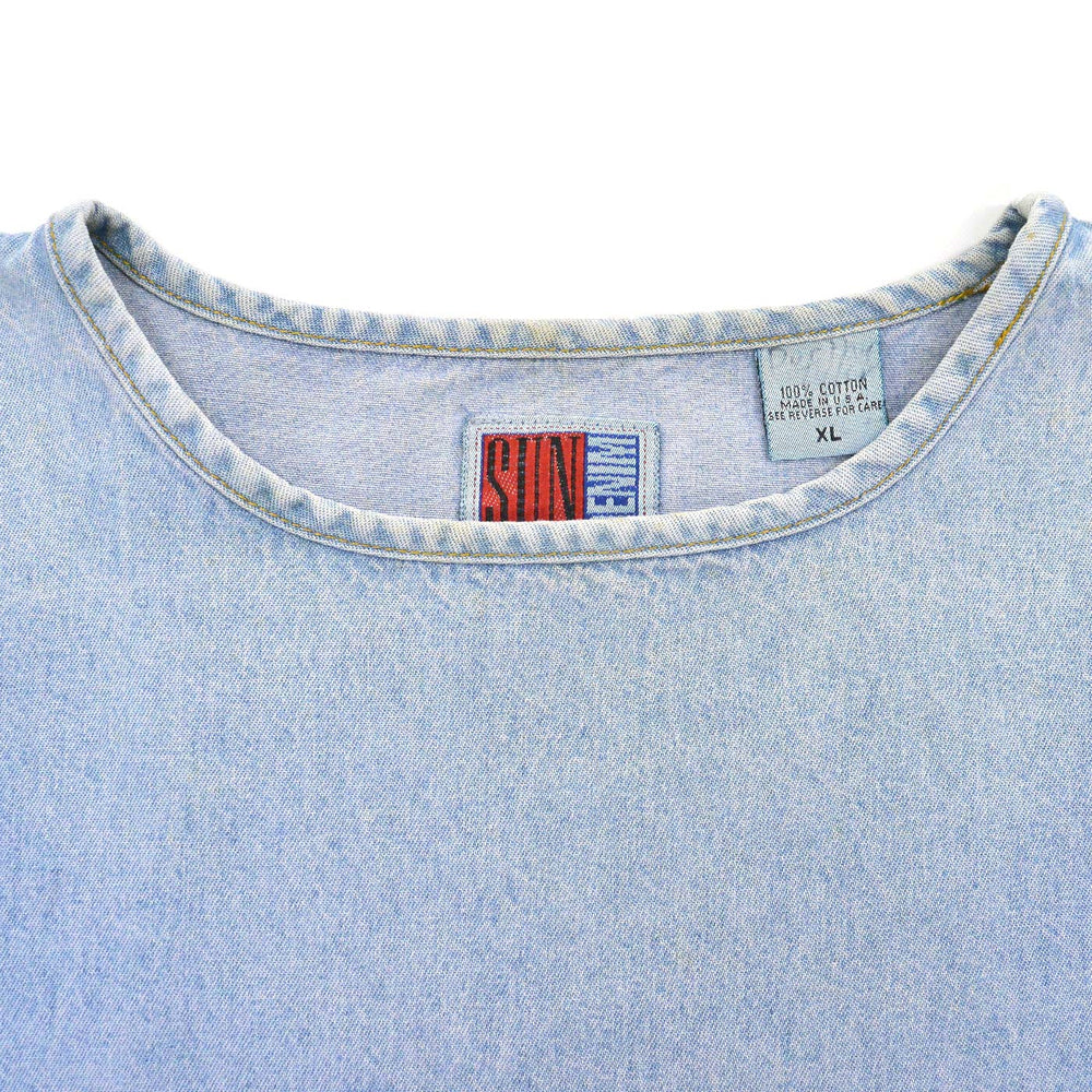 1990's SUNBELT DENIM PULLOVER SHIRT... XL