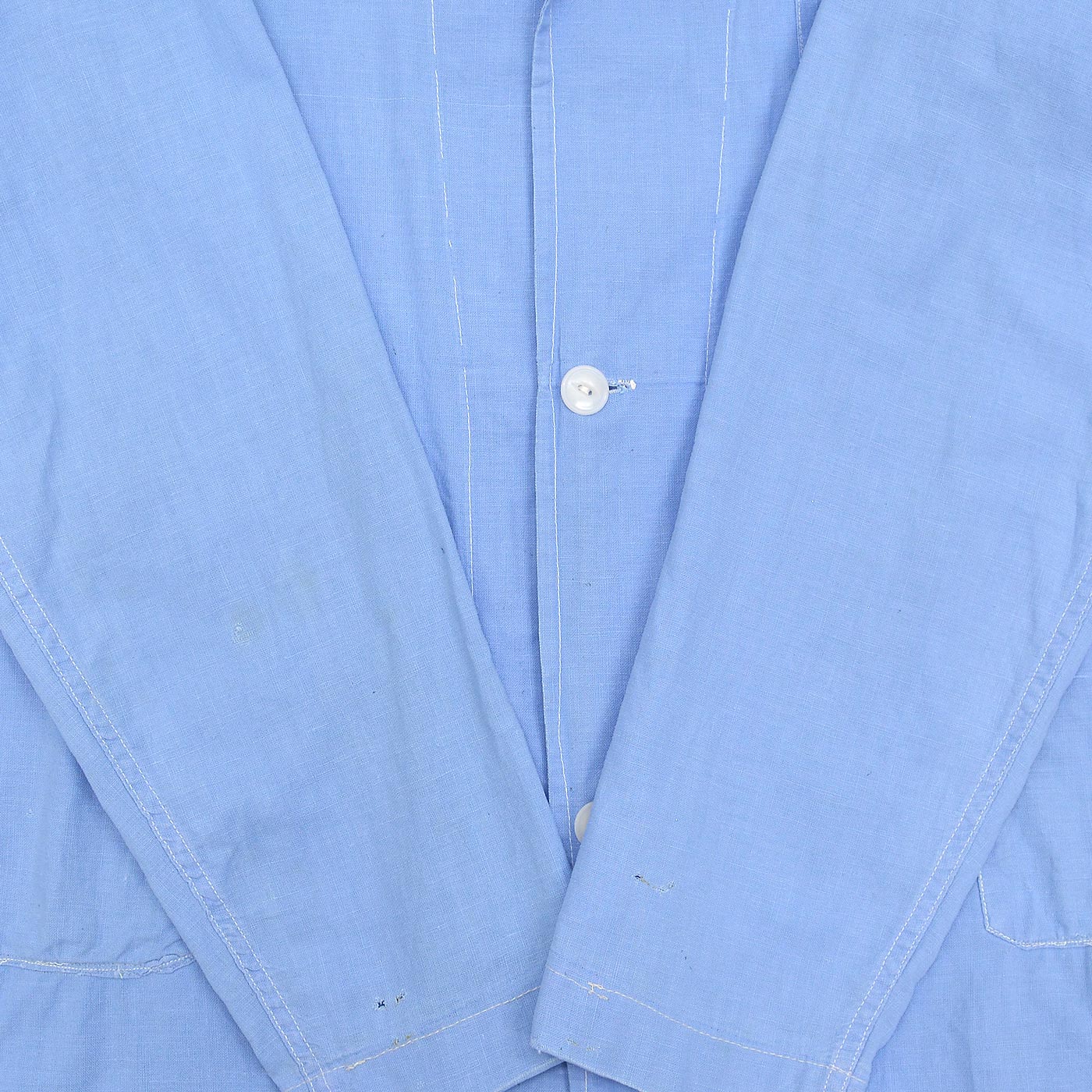 ~1950s NEW SYSTEM LAUNDRY LIGHT BLUE WORK COAT ... 42