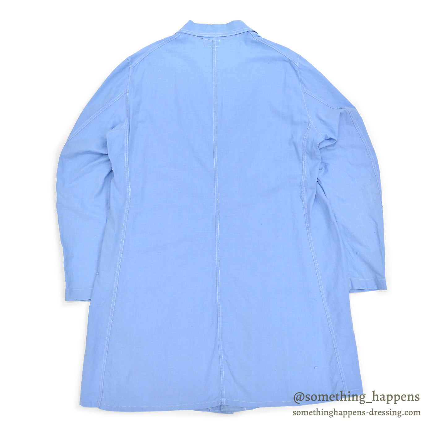 ~1950s NEW SYSTEM LAUNDRY LIGHT BLUE WORK COAT ... 42