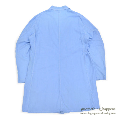 ~1950s NEW SYSTEM LAUNDRY LIGHT BLUE WORK COAT ... 42