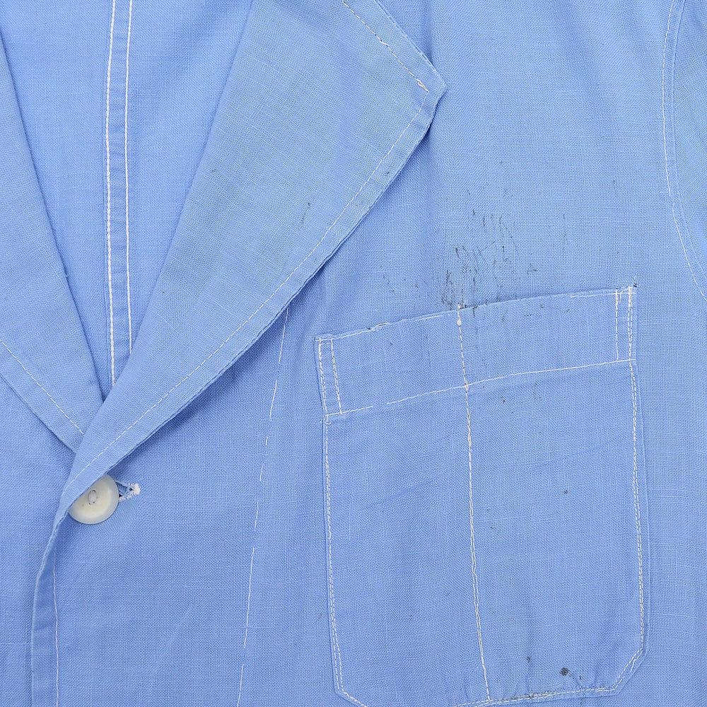 ~1950's NEW SYSTEM LAUNDRY LIGHT BLUE WORK COAT ... 42
