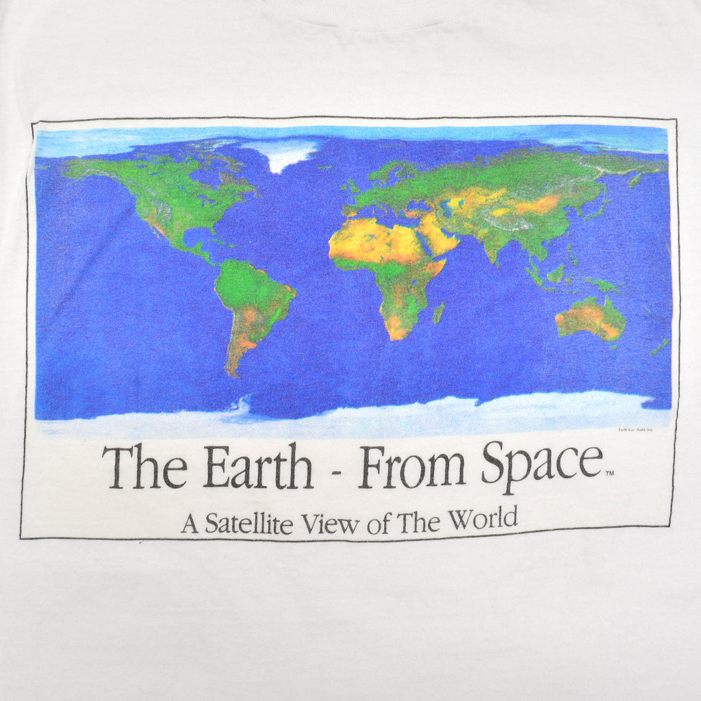 1990s ONEITA THE EARTH FROM SPACE T-SHIRT ... L