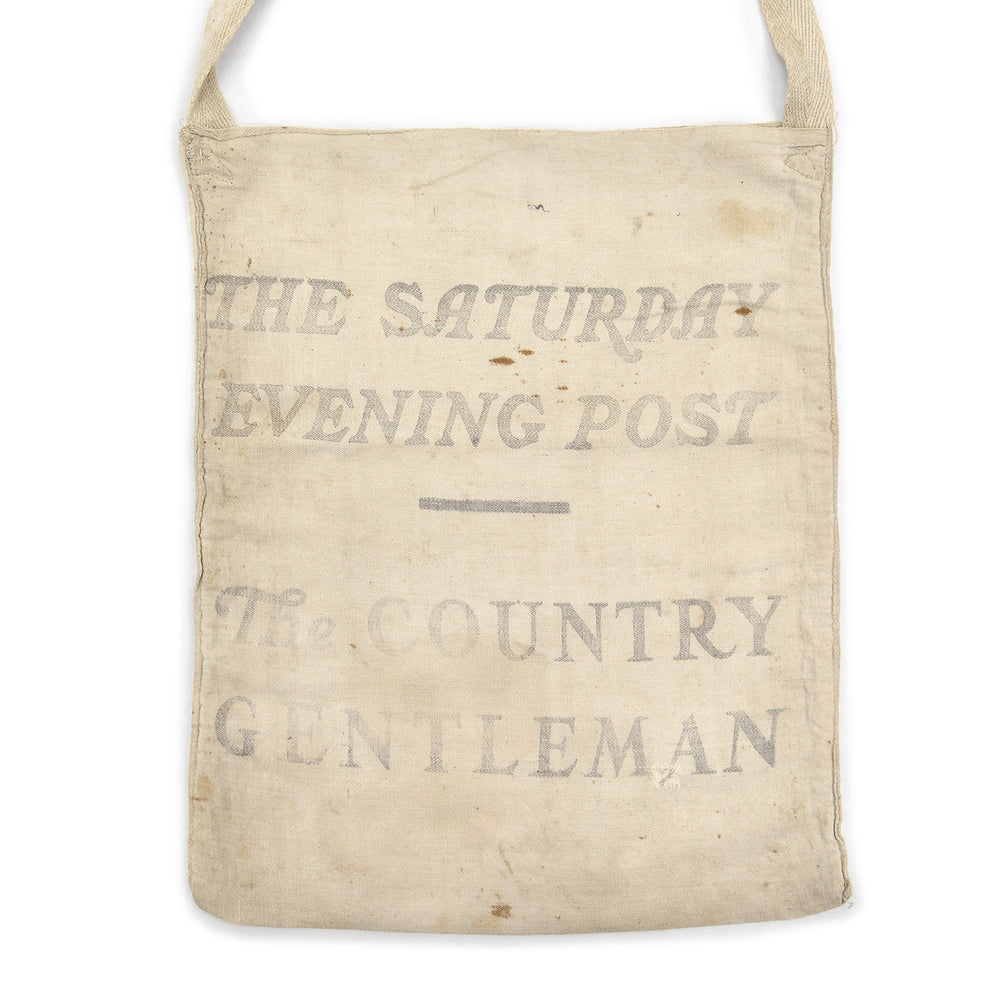 ~1930's THE SATURDAY EVENING POST DELIVERY BAG / EXTREMELY RARE ...