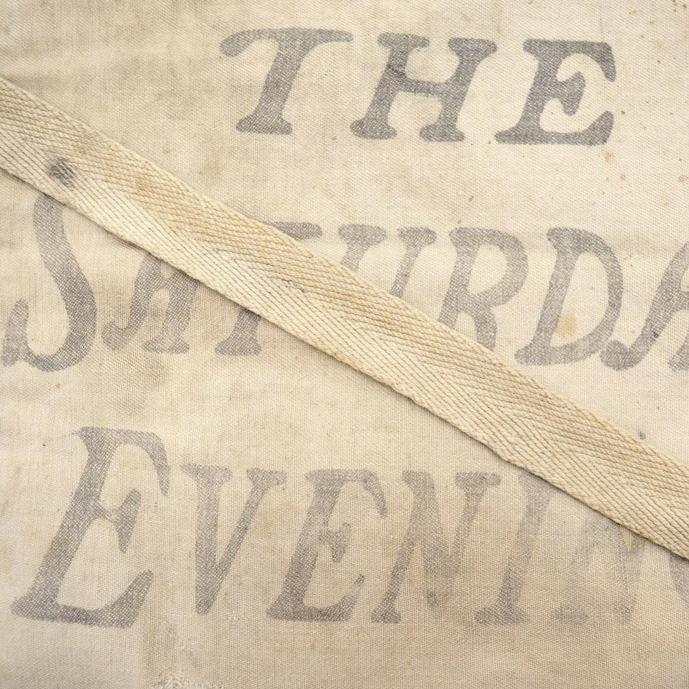 ~1930's THE SATURDAY EVENING POST DELIVERY BAG / EXTREMELY RARE ...