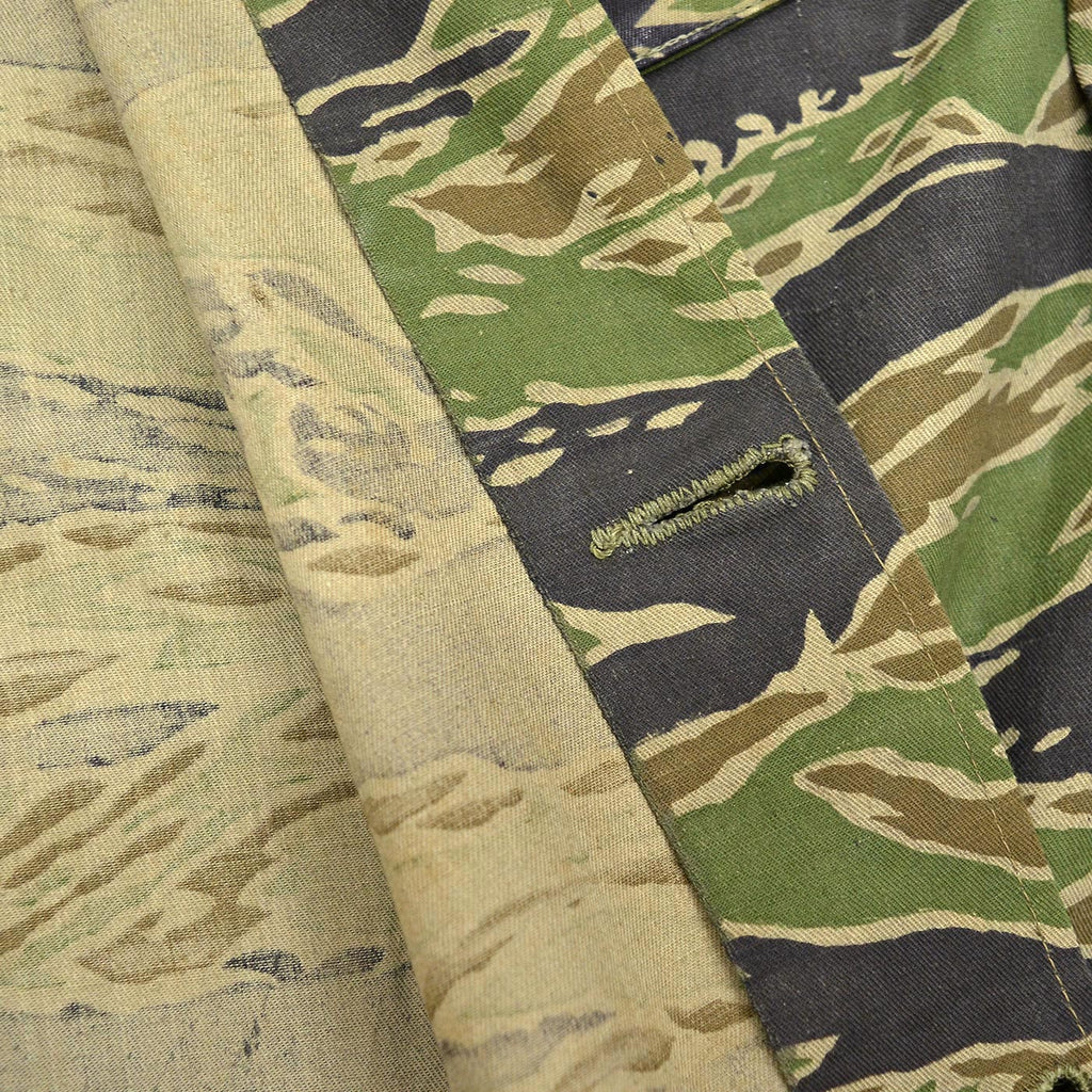 ~1970's VIETNAM WAR ERA OKINAWA TAYLOR-MADE TIGER STRIPE JUNGLE FATIGUE JACKET ...