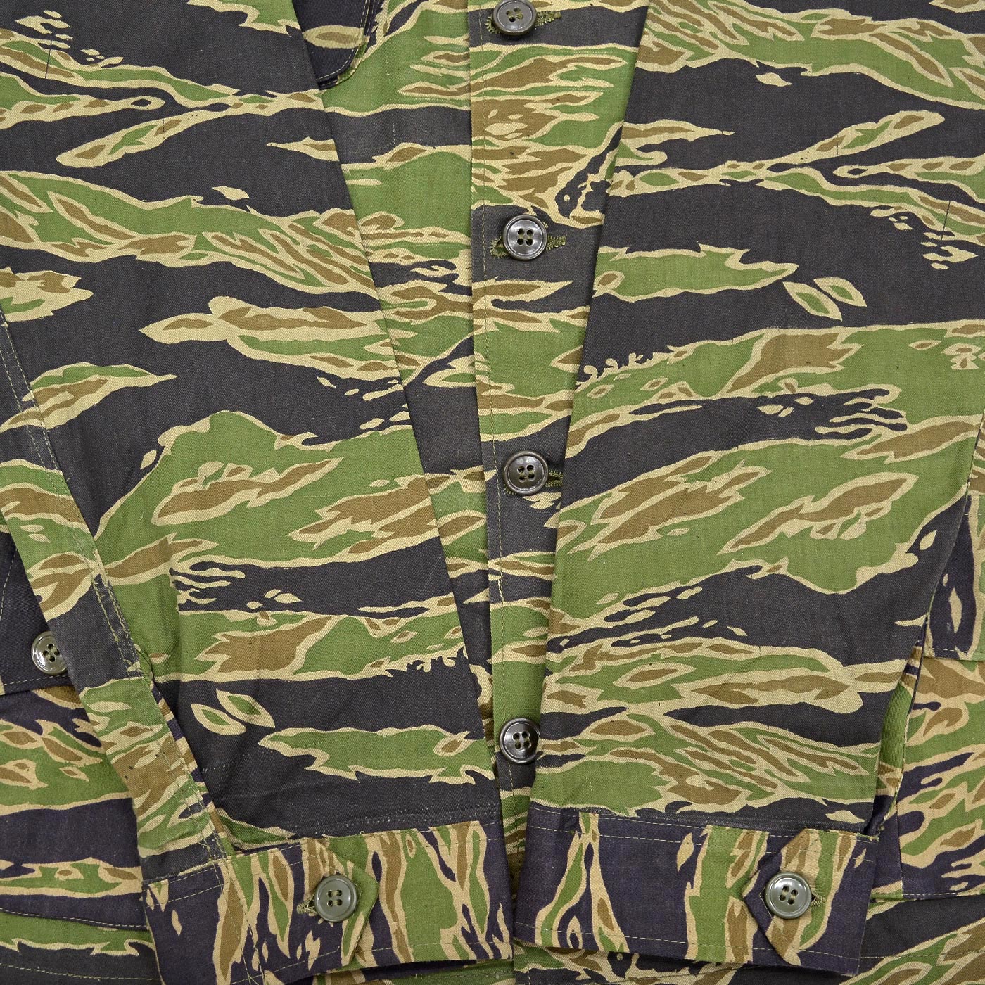 ~1970's VIETNAM WAR ERA OKINAWA TAYLOR-MADE TIGER STRIPE JUNGLE FATIGUE JACKET ...