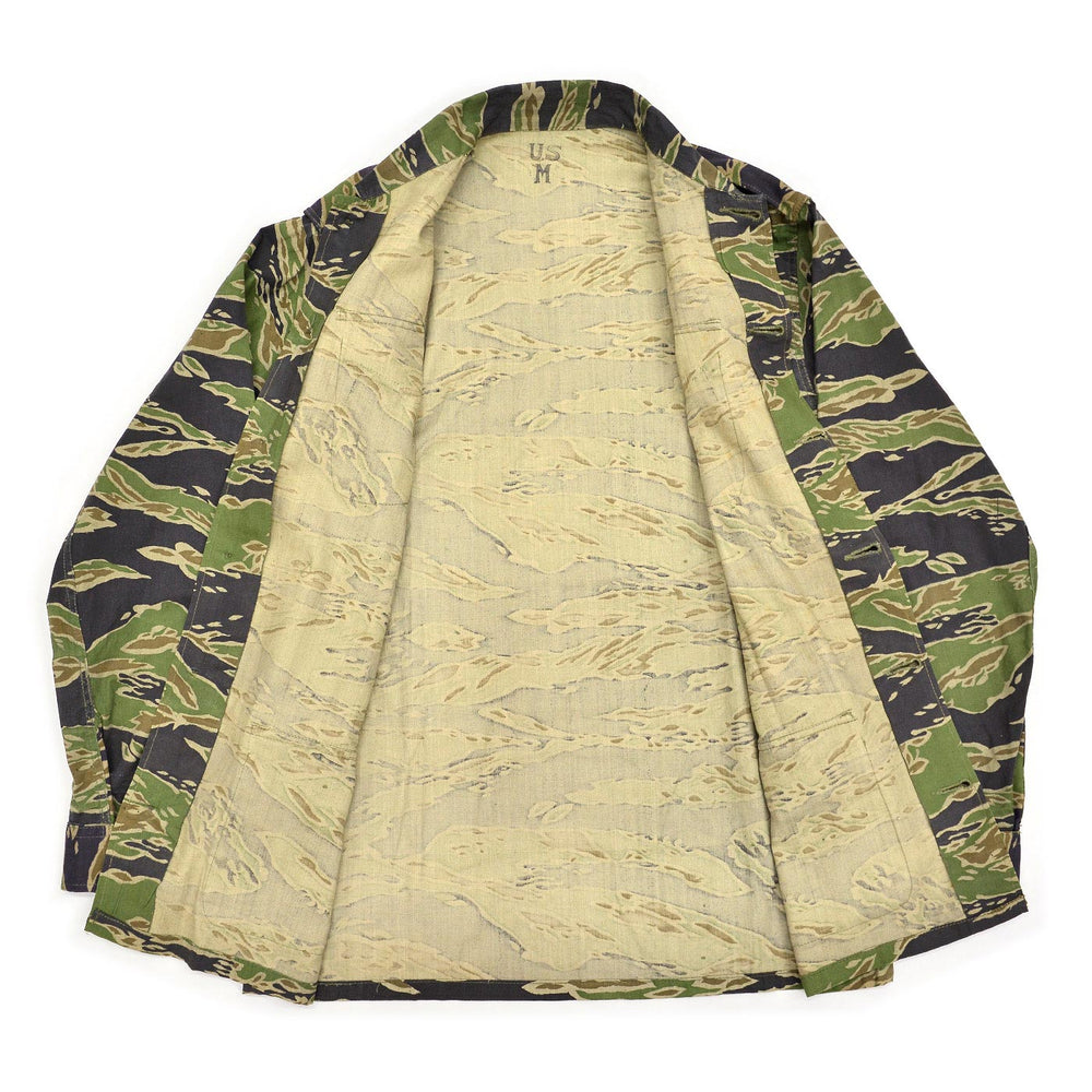 ~1970's VIETNAM WAR ERA OKINAWA TAYLOR-MADE TIGER STRIPE JUNGLE FATIGUE JACKET ...