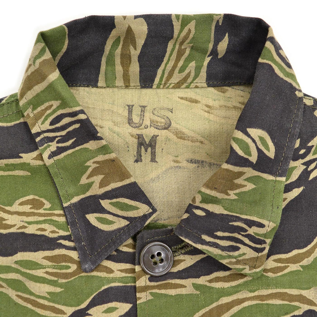 ~1970's VIETNAM WAR ERA OKINAWA TAYLOR-MADE TIGER STRIPE JUNGLE FATIGUE JACKET ...