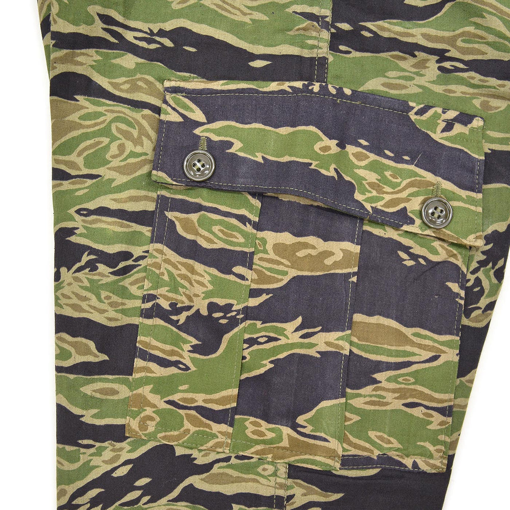 ~1970's VIETNAM WAR ERA OKINAWA TAYLOR-MADE TIGER STRIPE JUNGLE FATIGUE PANTS ... W33/L30