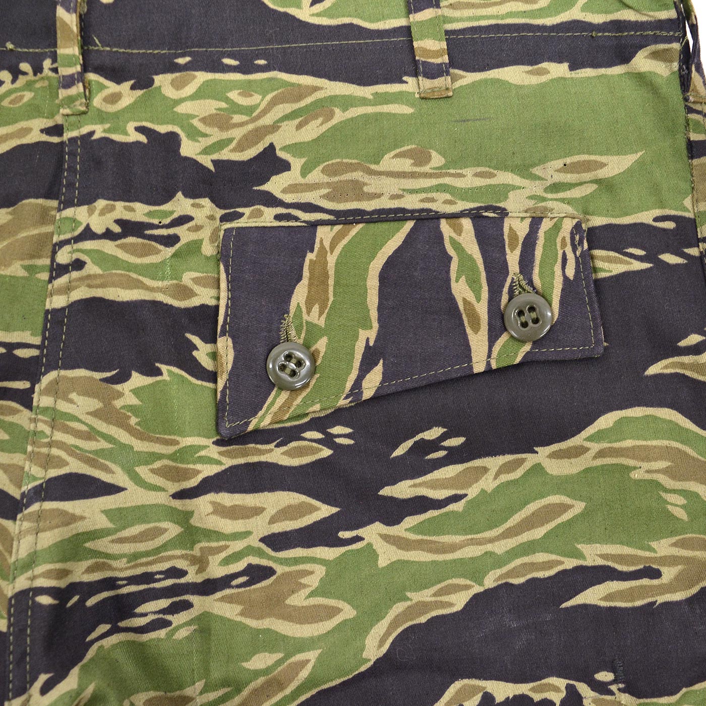 ~1970's VIETNAM WAR ERA OKINAWA TAYLOR-MADE TIGER STRIPE JUNGLE FATIGUE PANTS ... W33/L30