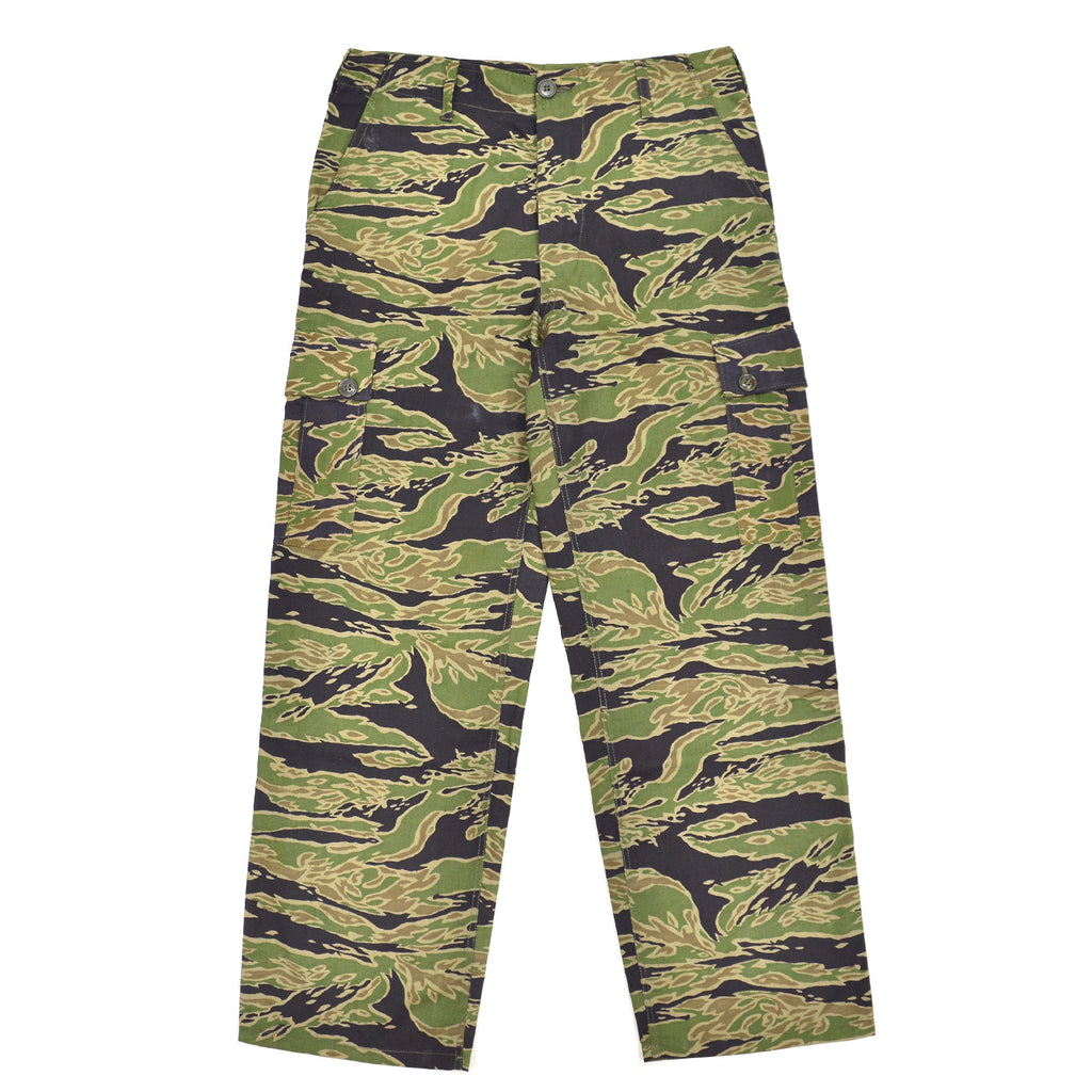 ~1970's VIETNAM WAR ERA OKINAWA TAYLOR-MADE TIGER STRIPE JUNGLE FATIGUE PANTS ... W33/L30
