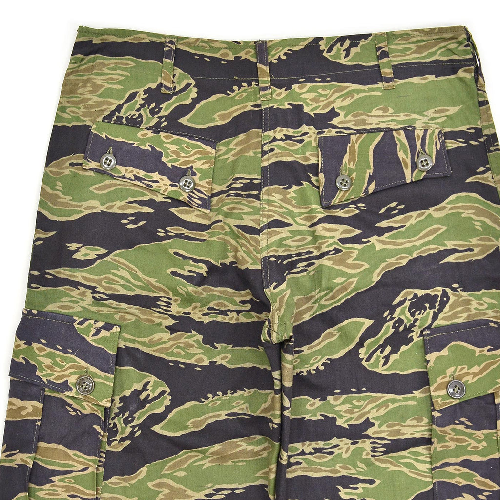 ~1970's VIETNAM WAR ERA OKINAWA TAYLOR-MADE TIGER STRIPE JUNGLE FATIGUE PANTS ... W33/L30
