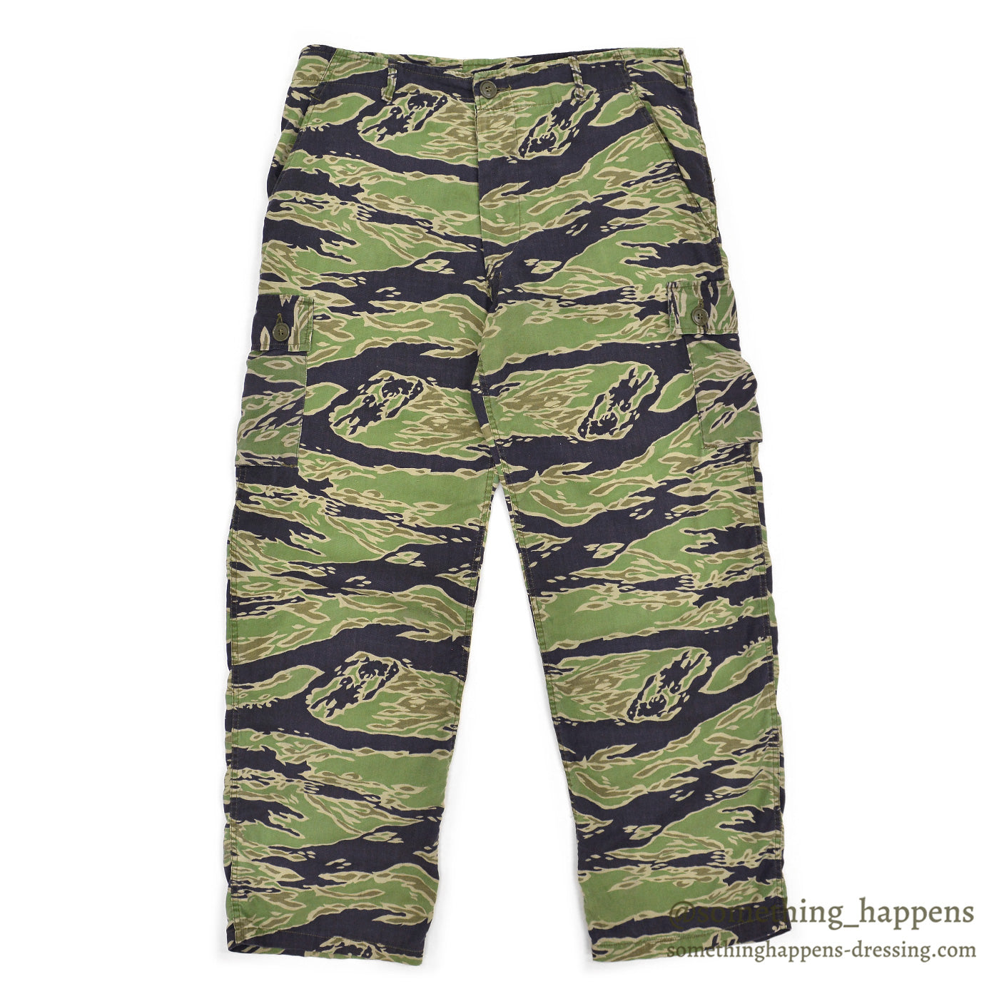 1960's~ VIETNAM LATE WAR TIGER STRIPE PANTS / LIGHT WEIGHT ... W34/L28
