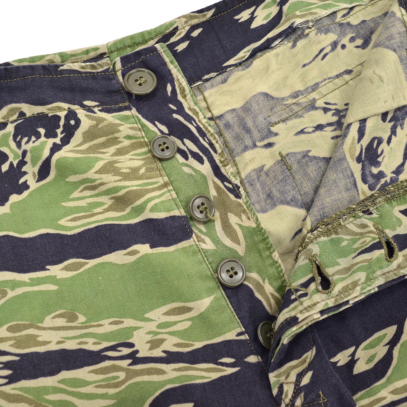 1960's~ VIETNAM LATE WAR TIGER STRIPE PANTS / LIGHT WEIGHT ... W34/L28