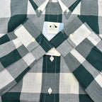 1960's DEADSTOCK PENNEY'S TOWNCRAFT BLOCK PLAID B/D SHIRT ... M