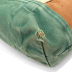 1980's UNKNOWN TWO-TONE CANVAS TOTE BAG / UNUSUAL...