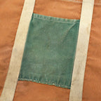 1980's UNKNOWN TWO-TONE CANVAS TOTE BAG / UNUSUAL...
