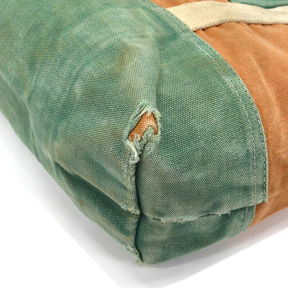 1980's UNKNOWN TWO-TONE CANVAS TOTE BAG / UNUSUAL...